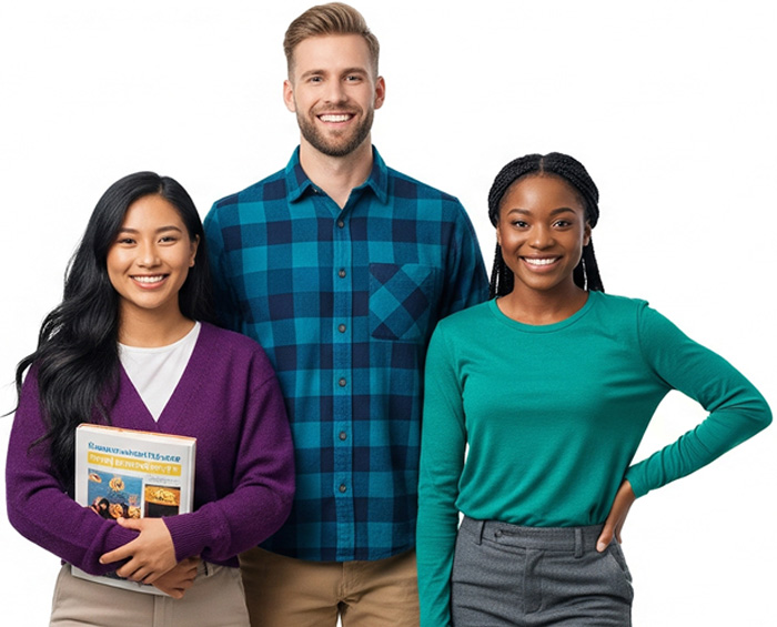 young people standing together